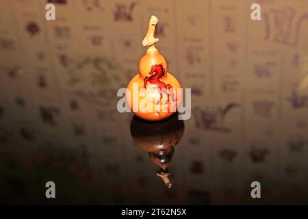 arte e artigianato dei fiori caldi di zucca Foto Stock