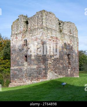 Castello di Etal - una vista della Tower House - Etal, Northumberland, Inghilterra, Regno Unito Foto Stock