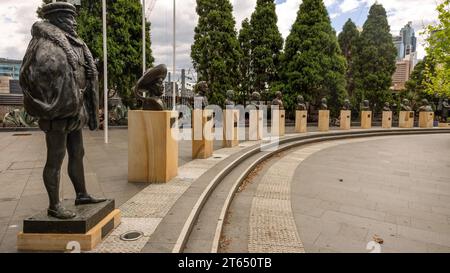 Plaza Iberoamerican su Chalmers vicino alla stazione centrale, Sydney, NSW, Australia Foto Stock