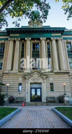 GREENWICH, CT, USA - 11 SETTEMBRE 2021: Edificio della Greenwich Art Society a Greenwich Avenue Foto Stock