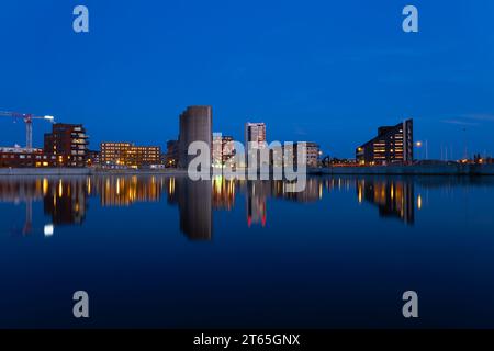 Con vista su Limhamn, Svezia Foto Stock