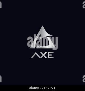 Logo Axe Design semplice e moderno Illustrazione Vettoriale