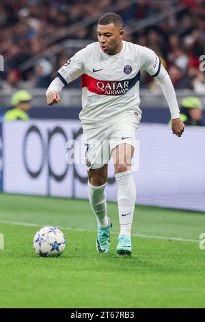 7 novembre 2023 Milano - Italia - sport, calcio - Milan vs Paris Saint German Champions League 2023/2024 - Stadio G. Meazza - nella foto: kylian M. Foto Stock