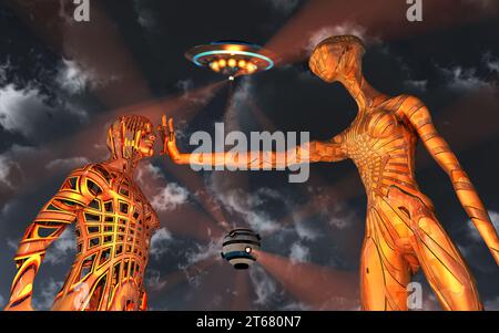Comunicazione aliena Foto Stock