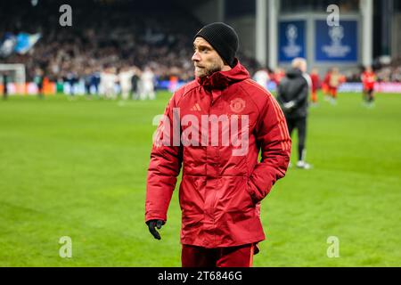 Copenhagen, Danimarca. 8 novembre 2023. Christian Eriksen del Manchester United visto dopo la partita di UEFA Champions League tra FC Copenhagen e Manchester United al Parken di Copenaghen. (Foto: Gonzales Photo/Alamy Live News Foto Stock