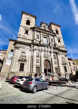 La chiesa di San Ildefonso, Iglesia de San Ildefonso, è una chiesa in stile barocco situata nel centro storico di Toledo Foto Stock