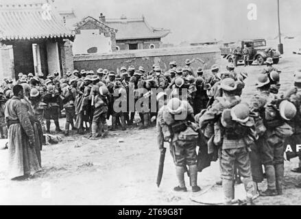 Soldati giapponesi prima dell'avanzata a Moulmein / Mawlamyaing in Birmania. [traduzione automatica] Foto Stock