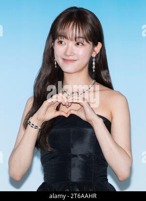 Seoul, Corea del Sud. 9 novembre 2023. Lee Yoo-mi, partecipa a una photocall per il marchio francese di gioielli e orologi Fred Maison Exhibition Gala Dinner Party a Seoul, Corea del Sud, il 9 novembre 2023. (Foto di: Lee Young-ho/Sipa USA) credito: SIPA USA/Alamy Live News Foto Stock