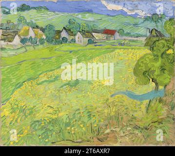 Titolo: Les Vessenots in Auvers artista: Vincent van Gogh Data: 1890 Medio: Olio su tela dimensioni: 55 x 65 cm ubicazione: Museo Nacional Thyssen-Bornemisza, Madrid Foto Stock