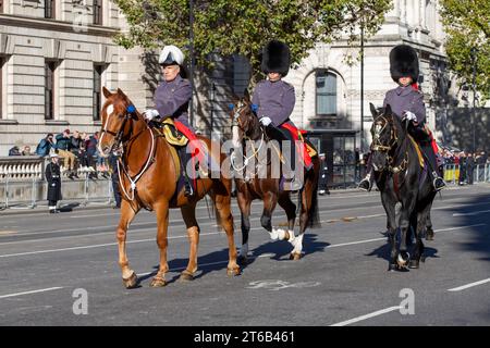 Londra, Regno Unito. 7 novembre 2023. L'apertura statale del Parlamento segna l'inizio formale dell'anno parlamentare e definisce l'agenda del governo Foto Stock