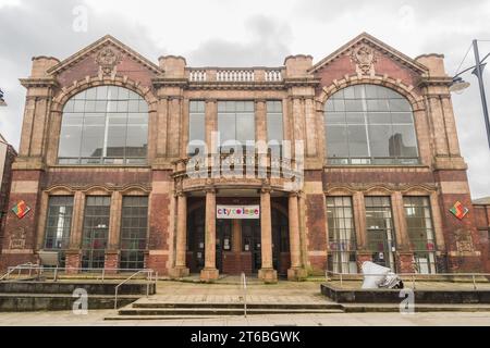 Burslem, Stoke on Trent, Inghilterra, 21 marzo 2023. Burslem School of Art Collage, educazione, proprietà e illustrazione di viaggi editoriali. Foto Stock