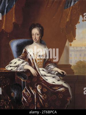 Hedvig Eleonora, (1636-1715), Principessa di Holstein-Gottorp, Regina di Svezia, fine XVII-inizio XVIII secolo. Attribuito a David von Krafft. Foto Stock
