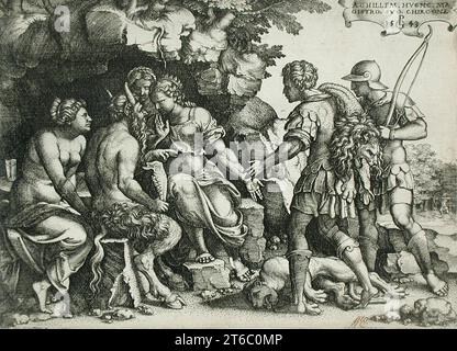 Achilles e Chiron (?), 1543. Foto Stock