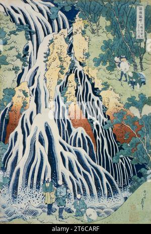 Cascate di Kirifuri al Monte Kurokami, provincia di Shimotsuke (immagine 2 di 2), c1832. Da Un tour delle cascate delle Province. Foto Stock