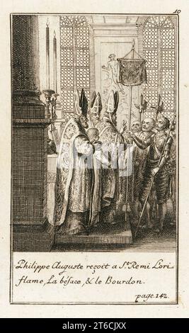 Illustrazione per "storia delle crociate" di Johann Christoph Mayer, 1781. Foto Stock