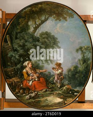 Pentimento pastorale, 1769. Foto Stock