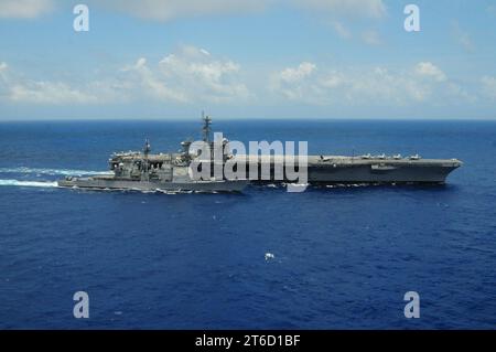 USS Carl Vinson Action Foto Stock