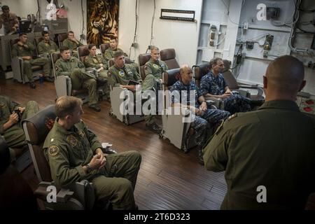 USS Carl Vinson operazioni 140516 Foto Stock