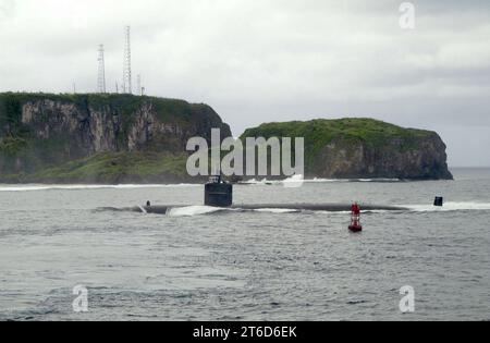 USS città di Corpus Christi (SSN-705) Arpa Harbor Foto Stock
