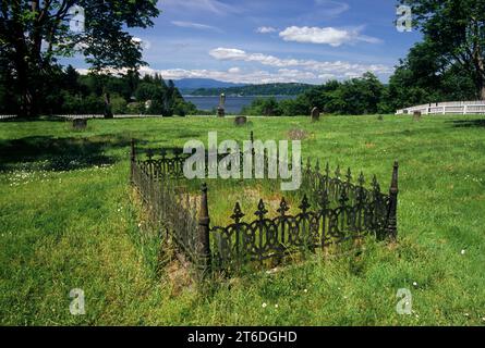 Buena Vista cimitero, Port Gamble, Washington Foto Stock