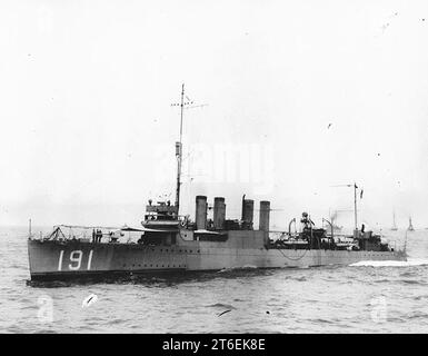 USS Mason (DD-191) in corso, circa 1920-1922 Foto Stock