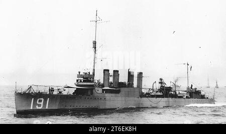 USS Mason (DD-191) in corso, circa 1920-1922 Foto Stock