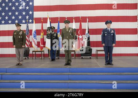 USSPACECOM continua a fare la storia con il senior arruolato leader cambio di responsabilità (1) Foto Stock