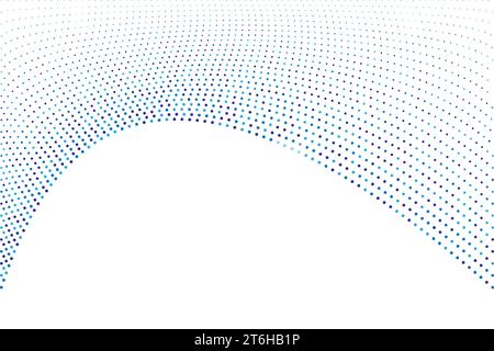 Esagono astratto punti particelle sfondo. Tecnologia futuristica e contesto scientifico Illustrazione Vettoriale