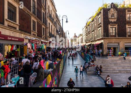 Messico, città del Messico, vita quotidiana nel quartiere storico Foto Stock