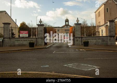 Templemore Garda Collage nella contea di Tipperary che allena nuove reclute per un Garda Siochana. Il collage è stato coinvolto in un'inchiesta su come vengono erogate le sovvenzioni finanziarie dall'Europa. Credit ed/Alamy Live News Foto Stock