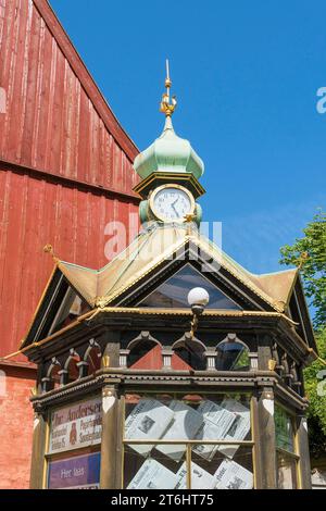 Danimarca, Jutland, Aarhus, museo all'aperto, "Den Gamle By", Sondergade, edicola Foto Stock
