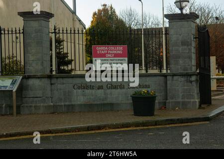 Templemore Garda Collage nella contea di Tipperary che allena nuove reclute per un Garda Siochana. Il collage è stato coinvolto in un'inchiesta su come vengono erogate le sovvenzioni finanziarie dall'Europa. Credit ed/Alamy Live News Foto Stock