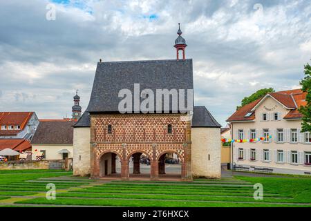 Sala del Re, Monastero di Lorsch, patrimonio dell'umanità dell'UNESCO, Lorsch, Bergstrasse, Odenwald, Assia, Germania Foto Stock