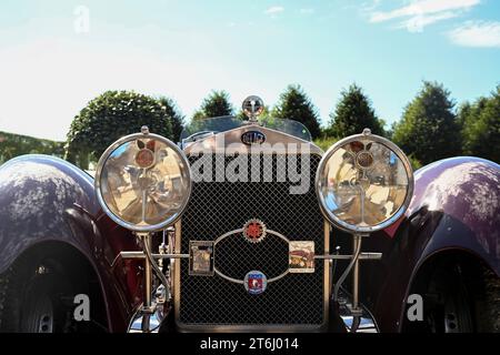 Schwetzingen, Baden-Wuerttemberg, Germania, Concours d'Elegance im Schlosspark, DeLage Torpedo D6 Sport, costruito 1929, 72 cv, 3045 cc, Roadster Foto Stock