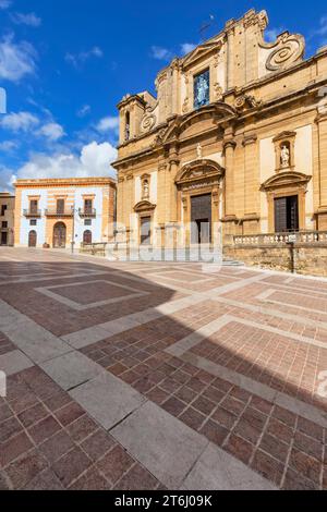 Piazza Duomo, Sciacca, Agrigento, Sicilia, Italia Foto Stock