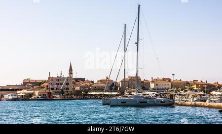 Vista del centro storico di Budva, Montenegro, Budva, Montenegro Foto Stock