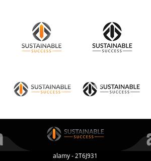 modello di design del logo di costruzione vettoriale Illustrazione Vettoriale