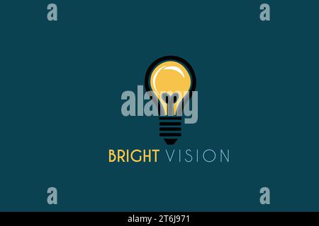 modello di design con logo lampada vector environmental Illustrazione Vettoriale