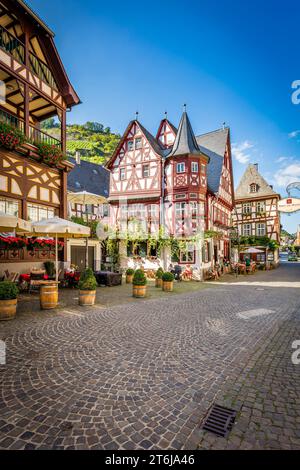 Città di Bacharach sul Medio Reno, "Altes Haus" nella Oberstrasse, nella taverna "Zum Grünen Baum". Foto Stock