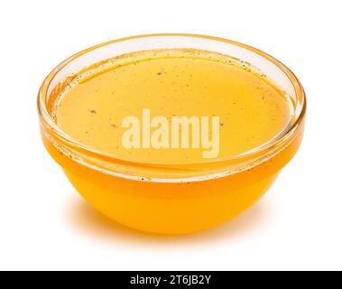 percorso della ciotola di miele isolato su bianco Foto Stock