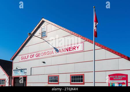 Steveston, British Columbia Canada - 3 ottobre 2022: Conserve del Golfo di Georgia a Steveston, British Columbia Foto Stock