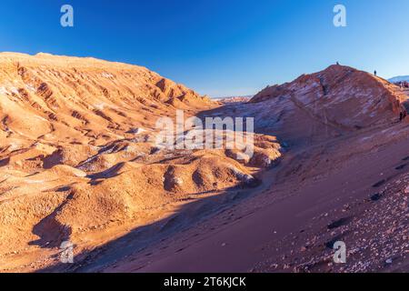 Paesaggio della Valle de la Luna nel deserto di Atacama, Cile. Foto Stock