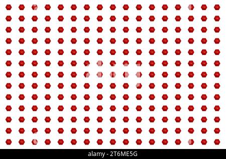 Una visualizzazione accattivante delle forme geometriche. L'immagine mostra una serie di esagoni senza interruzioni, offrendo un'esperienza visiva unica Foto Stock