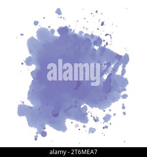Illustrazione ad acquerello disegnata a mano. Sfondo ad acquerello viola. Illustrazione vettoriale Foto Stock