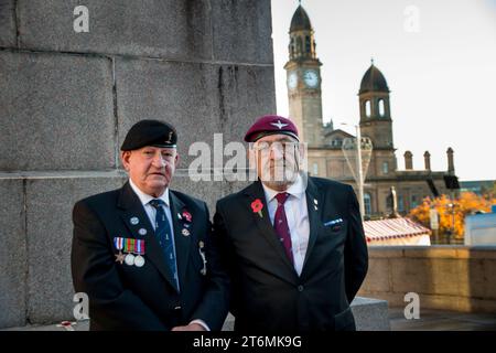 Paisley Cenotaph Remembrance Day, 11 novembre 2023 Foto Stock