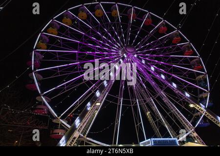 Ruota panoramica a la Rochelle, Charente Maritime, Francia Foto Stock
