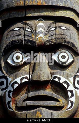 Totem, Rosario Resort, Orcas Island, Washington Foto Stock