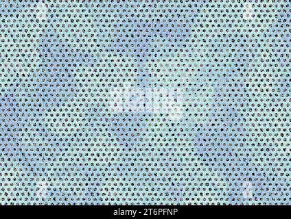 Un modello astratto e senza cuciture di poligoni esagonali in varie tonalità di blu, ideale per i moderni design aziendali Foto Stock