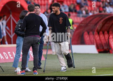 11 novembre 2023, Almeria, Spagna: SIVIGLIA, SPAGNA - 11 NOVEMBRE: Luis Suarez dell'UD Almeria durante la partita la Liga EA Sports tra UD Almeria e Real Sociedad al Power Horse Stadium l'11 novembre 2023 ad Almeria, Spagna. (Immagine di credito: © Jose Luis Contreras/DAX tramite ZUMA Press Wire) SOLO USO EDITORIALE! Non per USO commerciale! Foto Stock