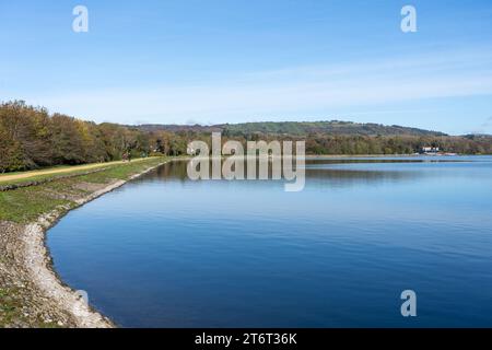 Lago artificiale di Llanishen e centro di sport acquatici, Cardiff, Galles del Sud Foto Stock